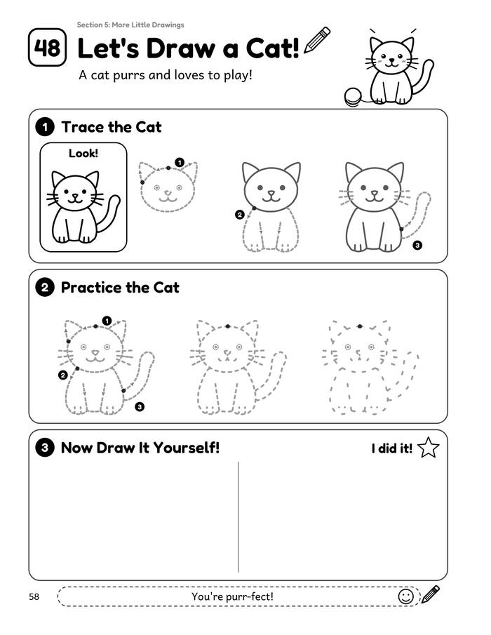 Lesson 48: Let's Draw a Cat!