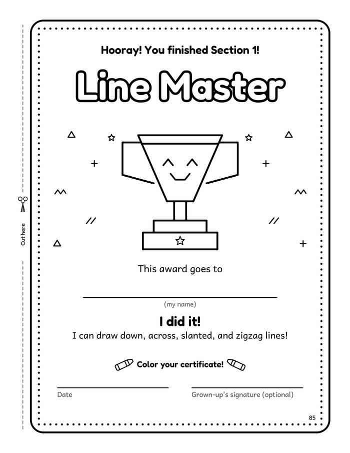 Line Master certificate